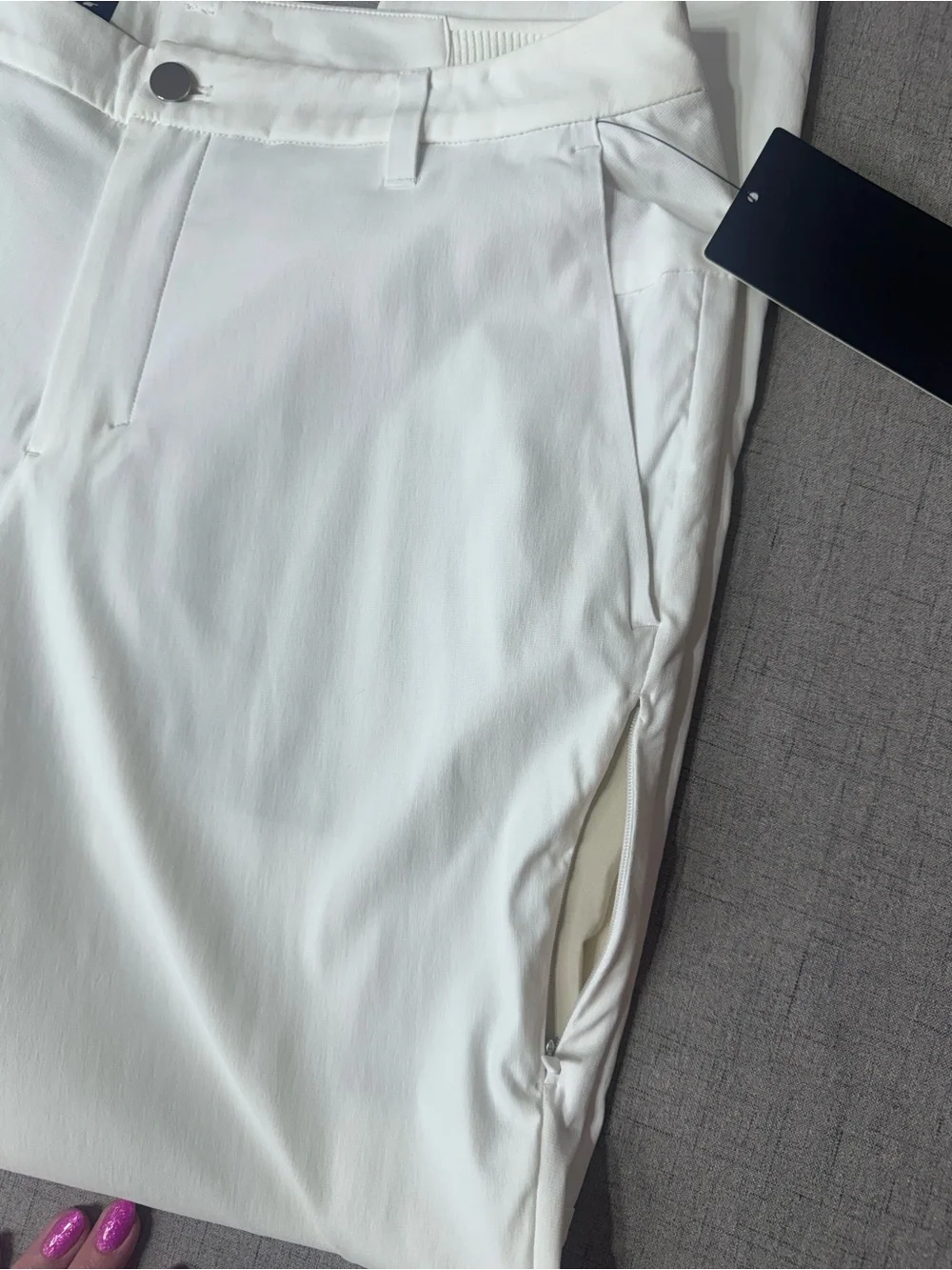 Mens Lululemon Commission Golf Pant 32” Length White Size 34 NWT